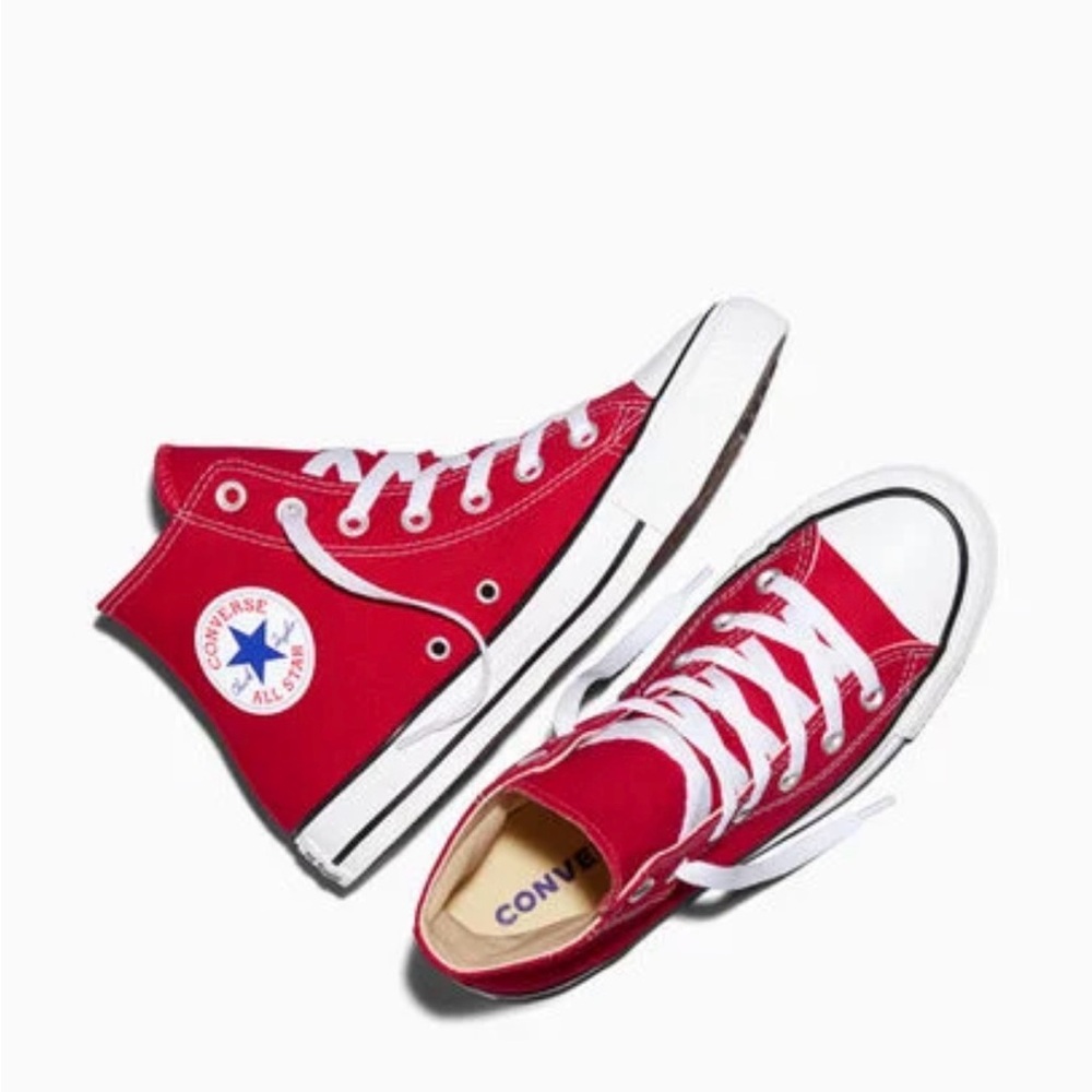 Converse Adult Red High-Top Sneakers